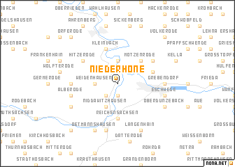 map of Niederhone