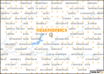 map of Niederhorbach