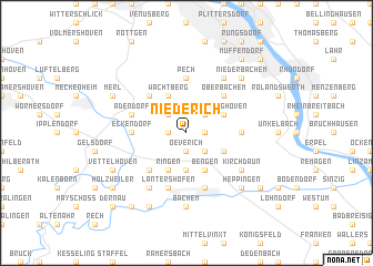 map of Niederich