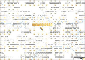 map of Niederirsen