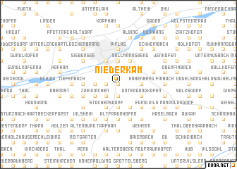 map of Niederkam