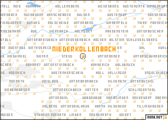 map of Niederkollenbach