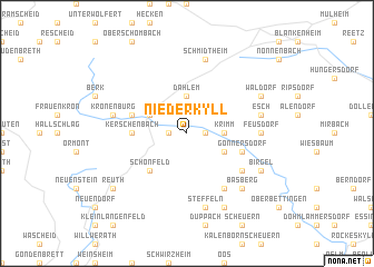 map of Niederkyll