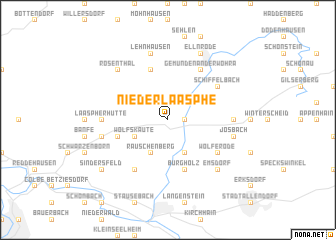 map of Niederlaasphe