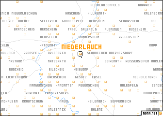 map of Niederlauch