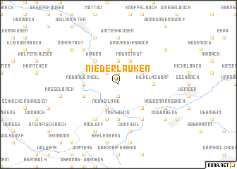 map of Niederlauken