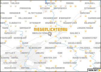 map of Niederlichtenau