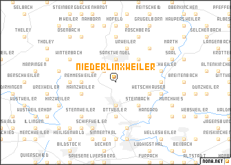 map of Niederlinxweiler