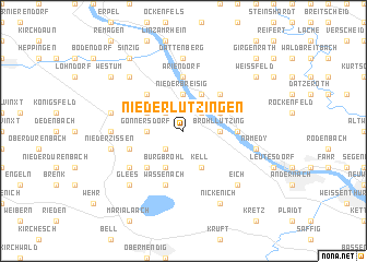 map of Niederlützingen