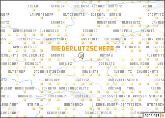 map of Niederlützschera