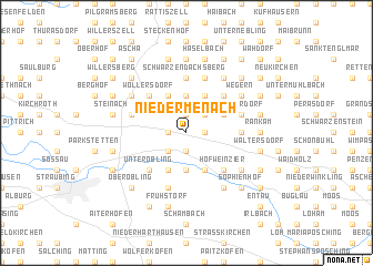 map of Niedermenach
