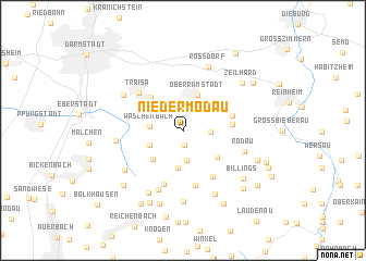 map of Nieder-Modau