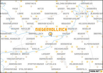 map of Niedermöllrich