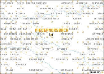 map of Niedermörsbach