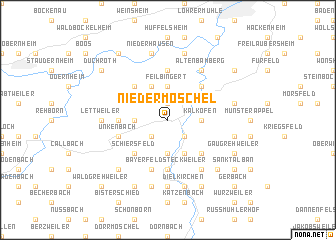 map of Niedermoschel