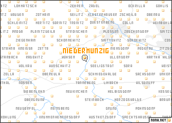 map of Niedermunzig