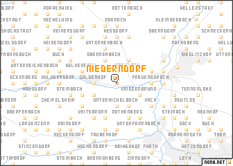 map of Niederndorf