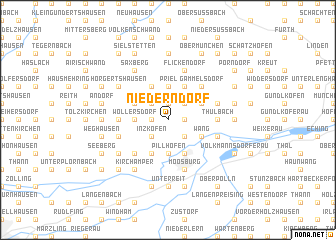 map of Niederndorf