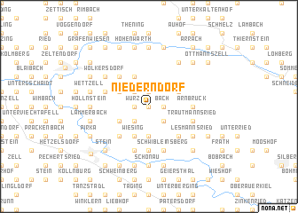 map of Niederndorf