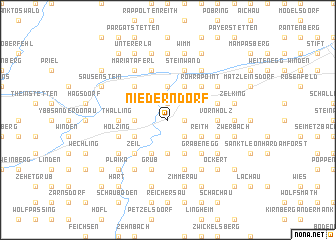 map of Niederndorf