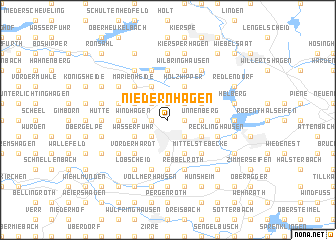 map of Niedernhagen