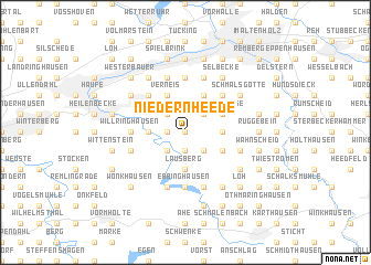 map of Niedernheede