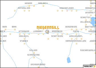 map of Niedernsill