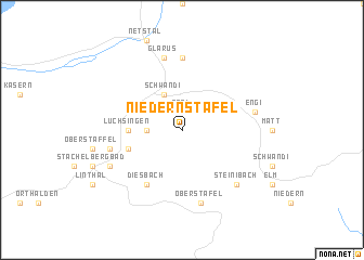 map of Niedern Stafel