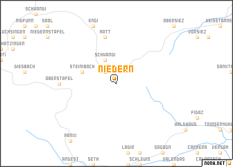 map of Niedern