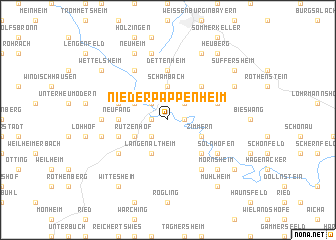 map of Niederpappenheim