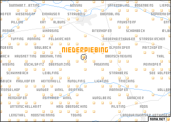 map of Niederpiebing