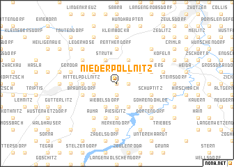 map of Niederpöllnitz