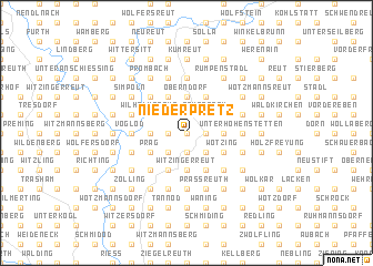 map of Niederpretz