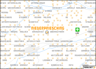 map of Niederpriesching