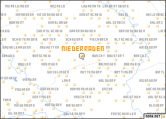 map of Niederraden