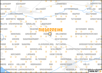 map of Niederreihe