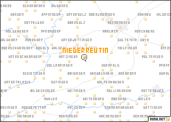 map of Niederreutin