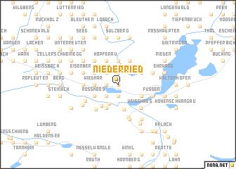 map of Niederried