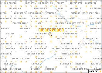 map of Niederroden