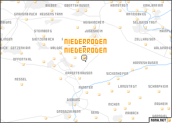 map of Niederroden