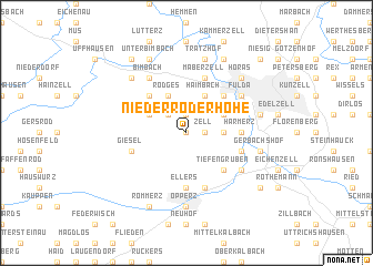 map of Niederröderhöhe