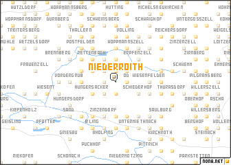 map of Niederroith