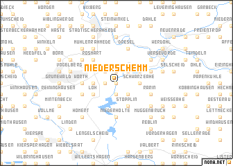 map of Niederschemm