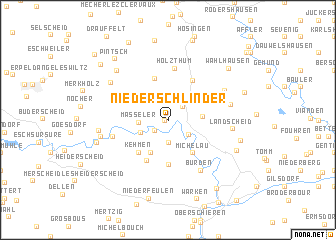 map of Niederschlinder