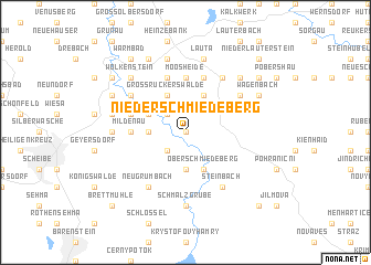 map of Niederschmiedeberg