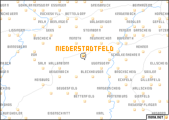 map of Niederstadtfeld