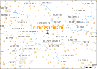 map of Niedersteinach