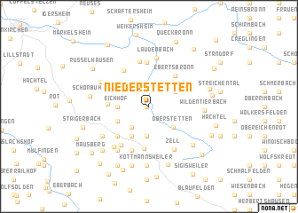 map of Niederstetten