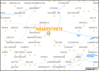 map of Niederstrote