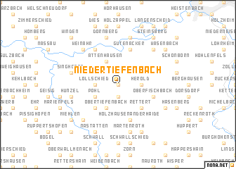 map of Niedertiefenbach